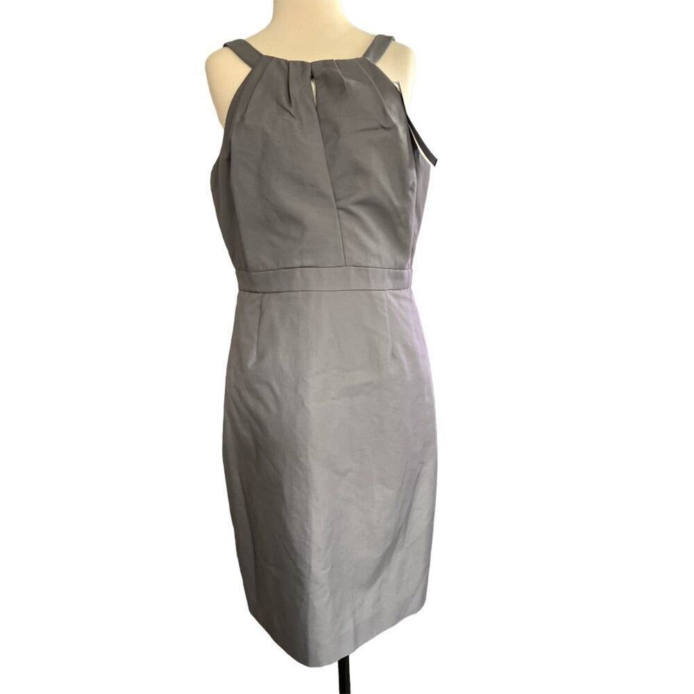 12 J. Crew Gray Cotton Twill Sleeveless Lined Dress NWT 65251